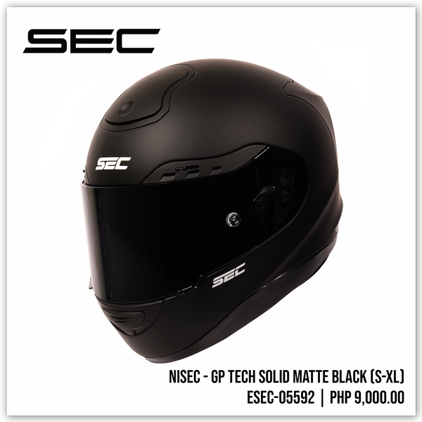 NISEC - GP-TECH Solid Matte Black – SEC Motosupply