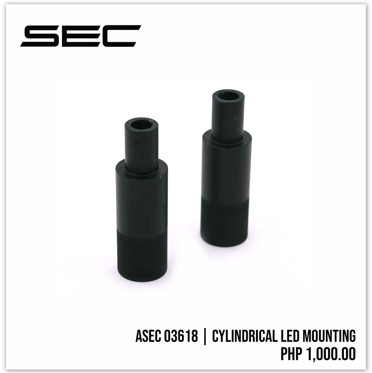 Cylindrical LED Mounting