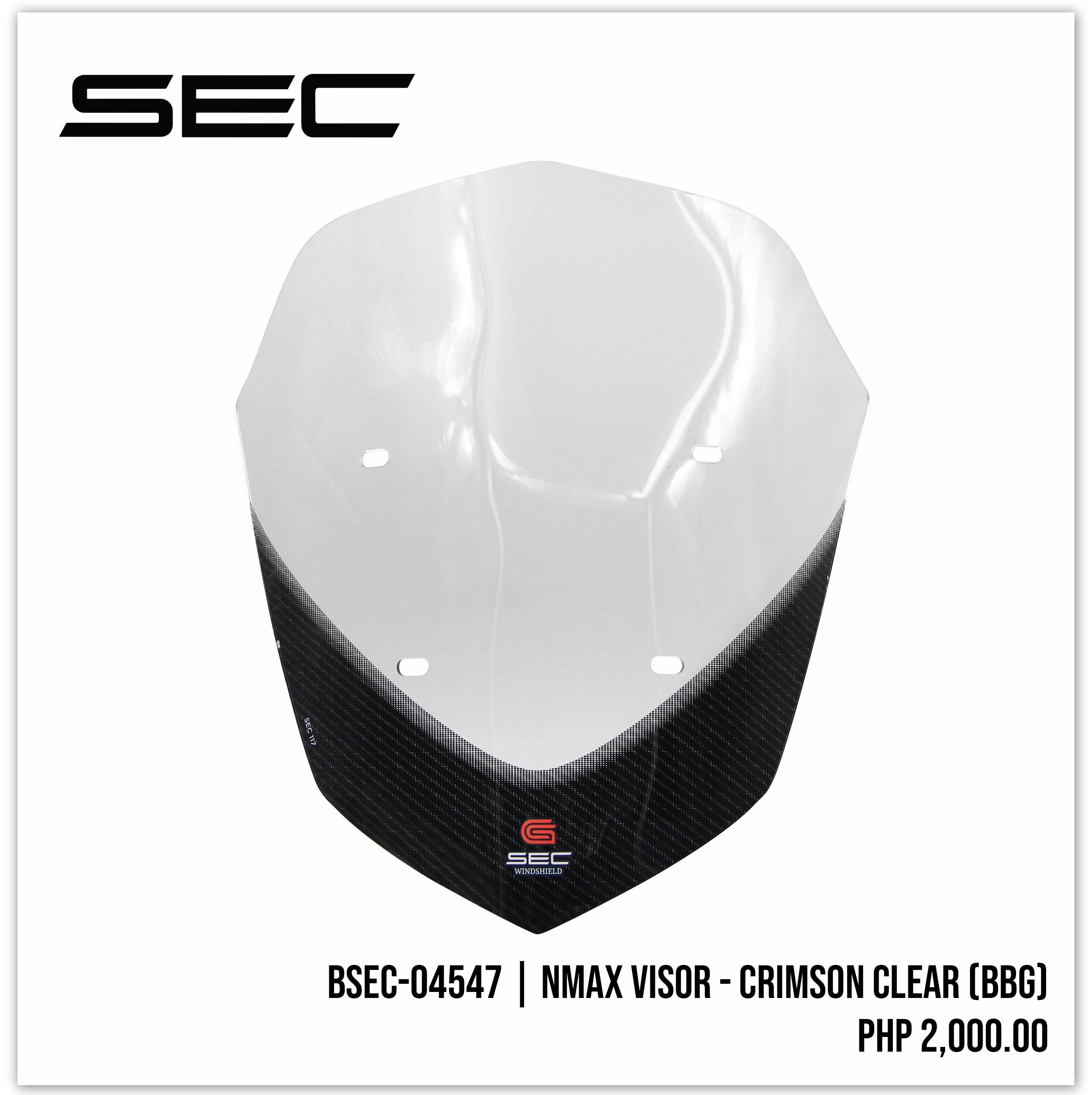 Nmax Visor - Crimson Clear [BBG]