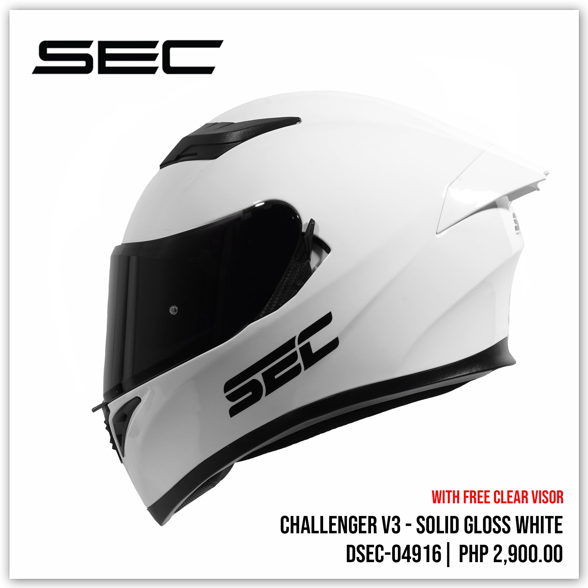 Challenger v3 - Solid Gloss White