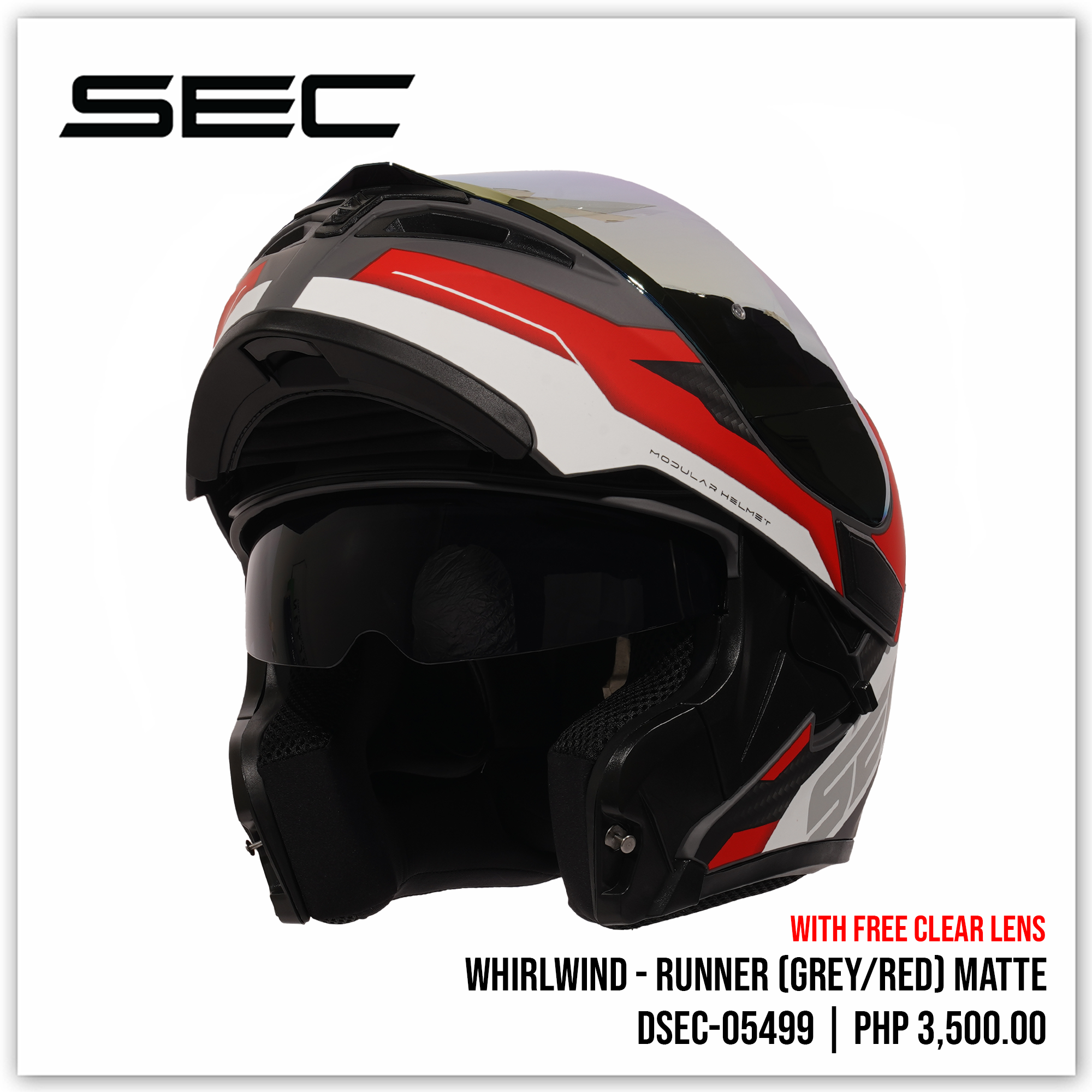 Whirlwind - Runner (Grey/Red)