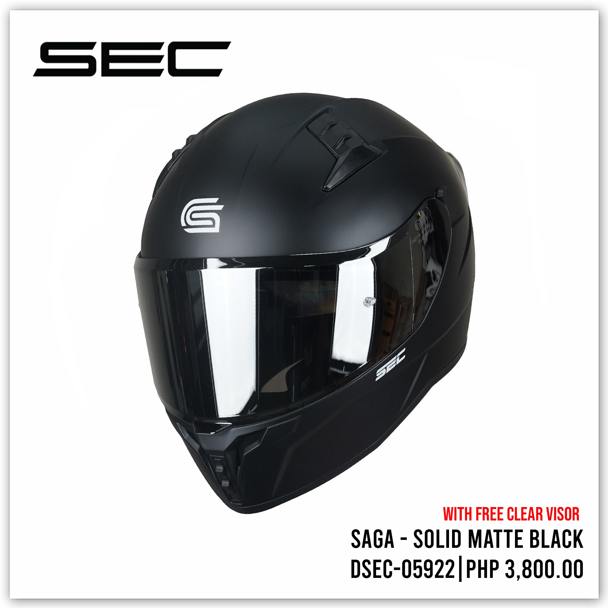 SAGA - Plain Matte Black