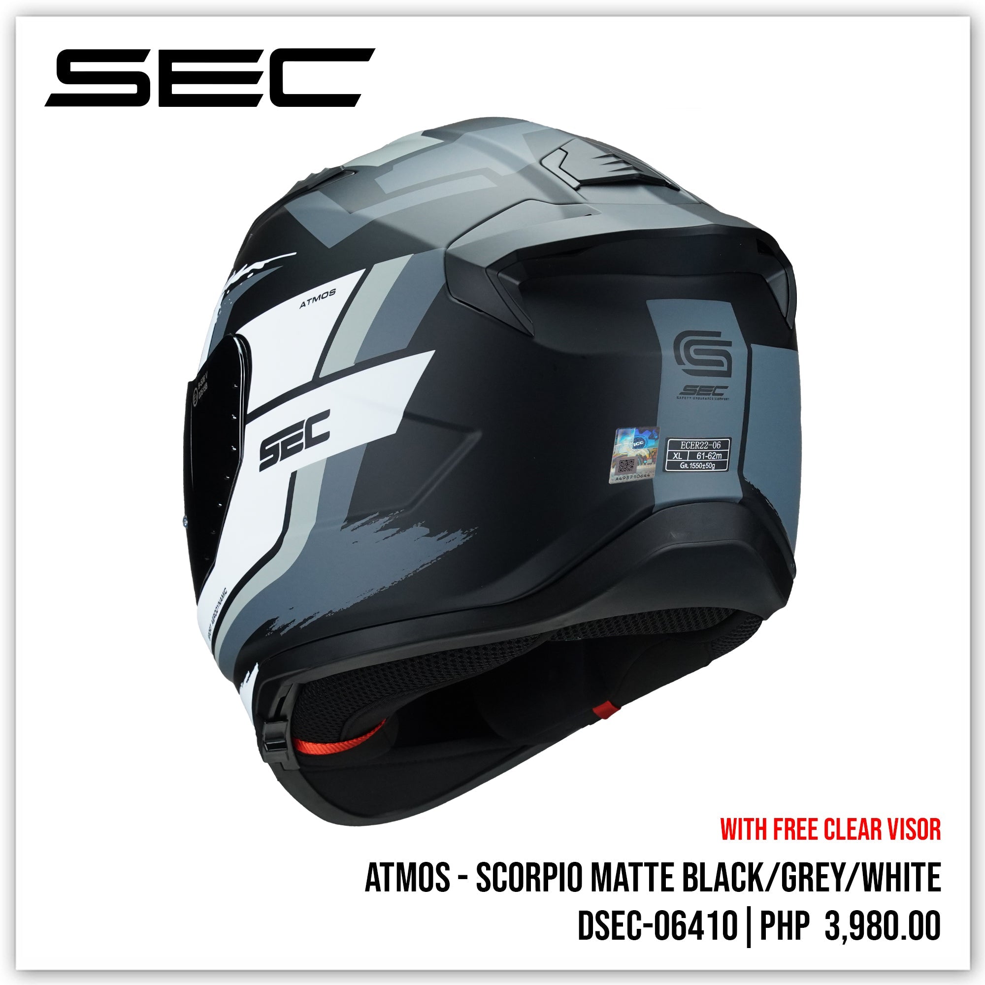 SEC ATMOS - SCORPIO (BLACK/GREY/WHITE)