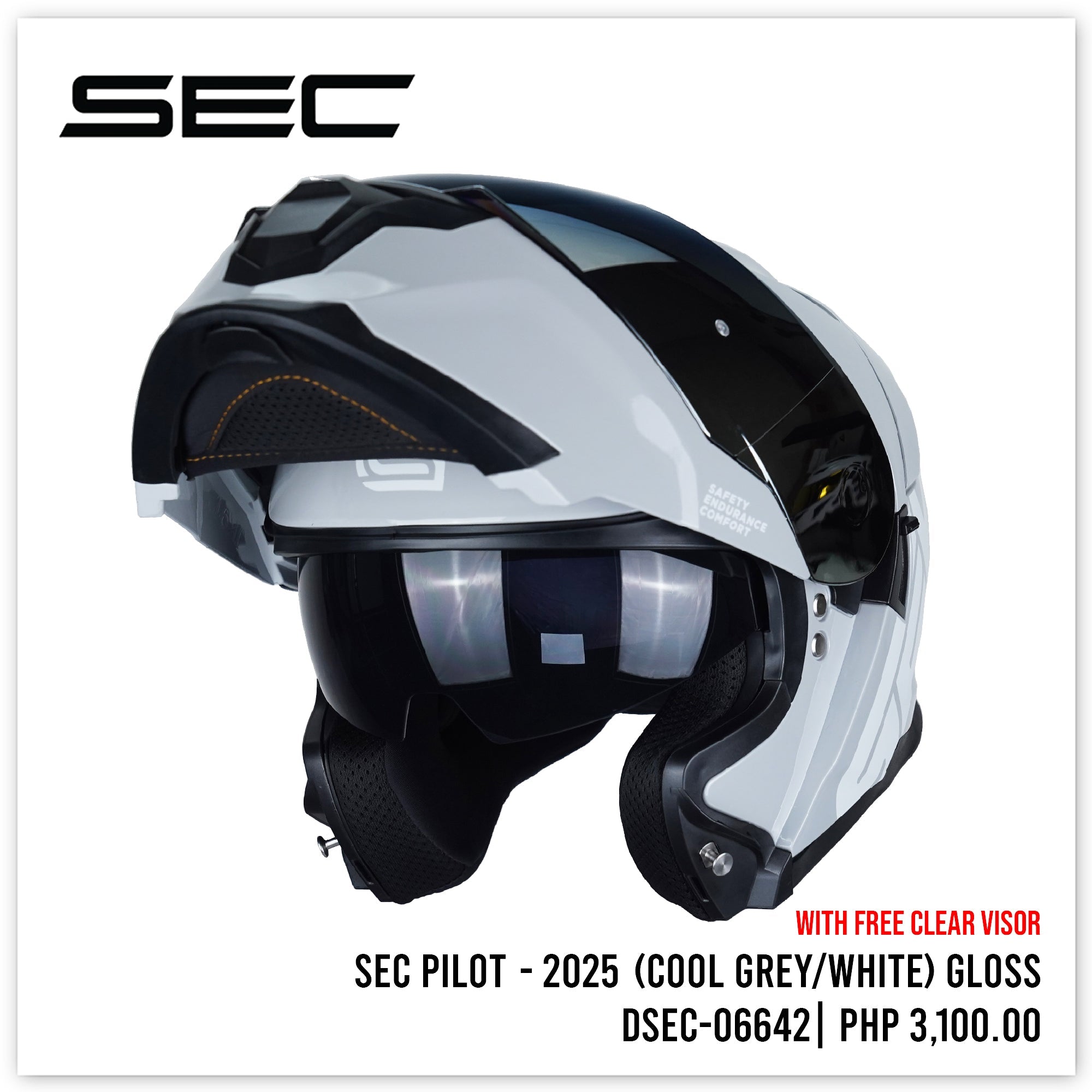 SEC PILOT - 2025 (COOL GREY/WHITE)