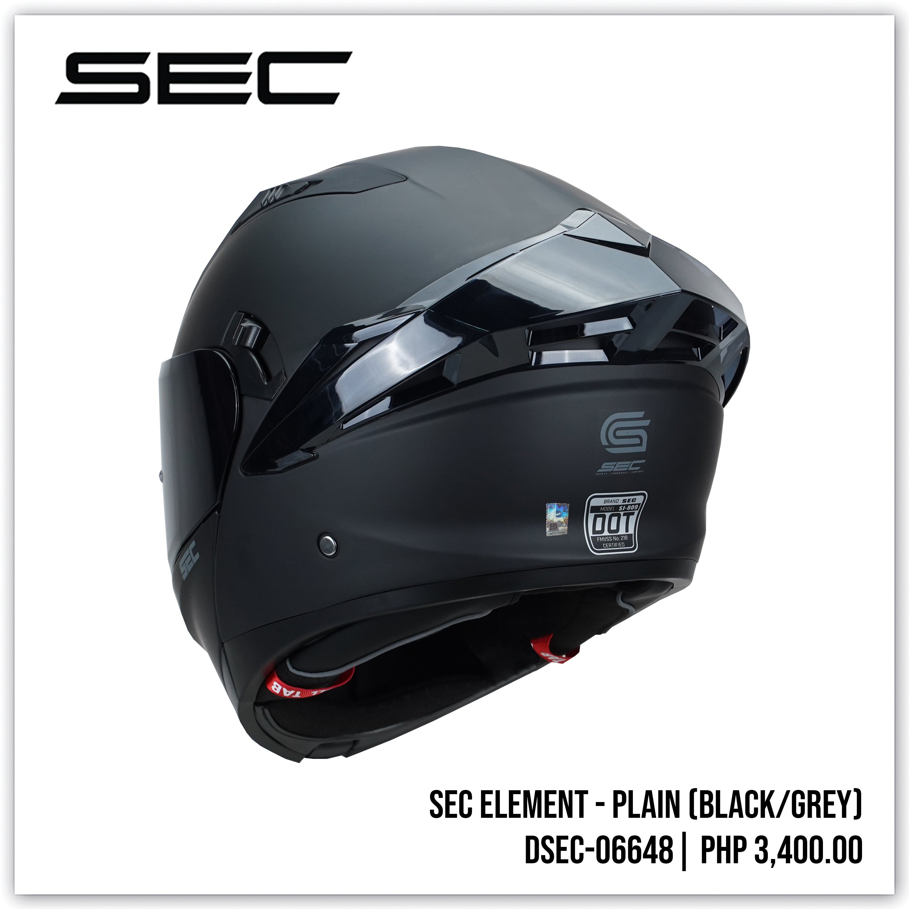 SEC ELEMENT - PLAIN (BLACK/GREY)
