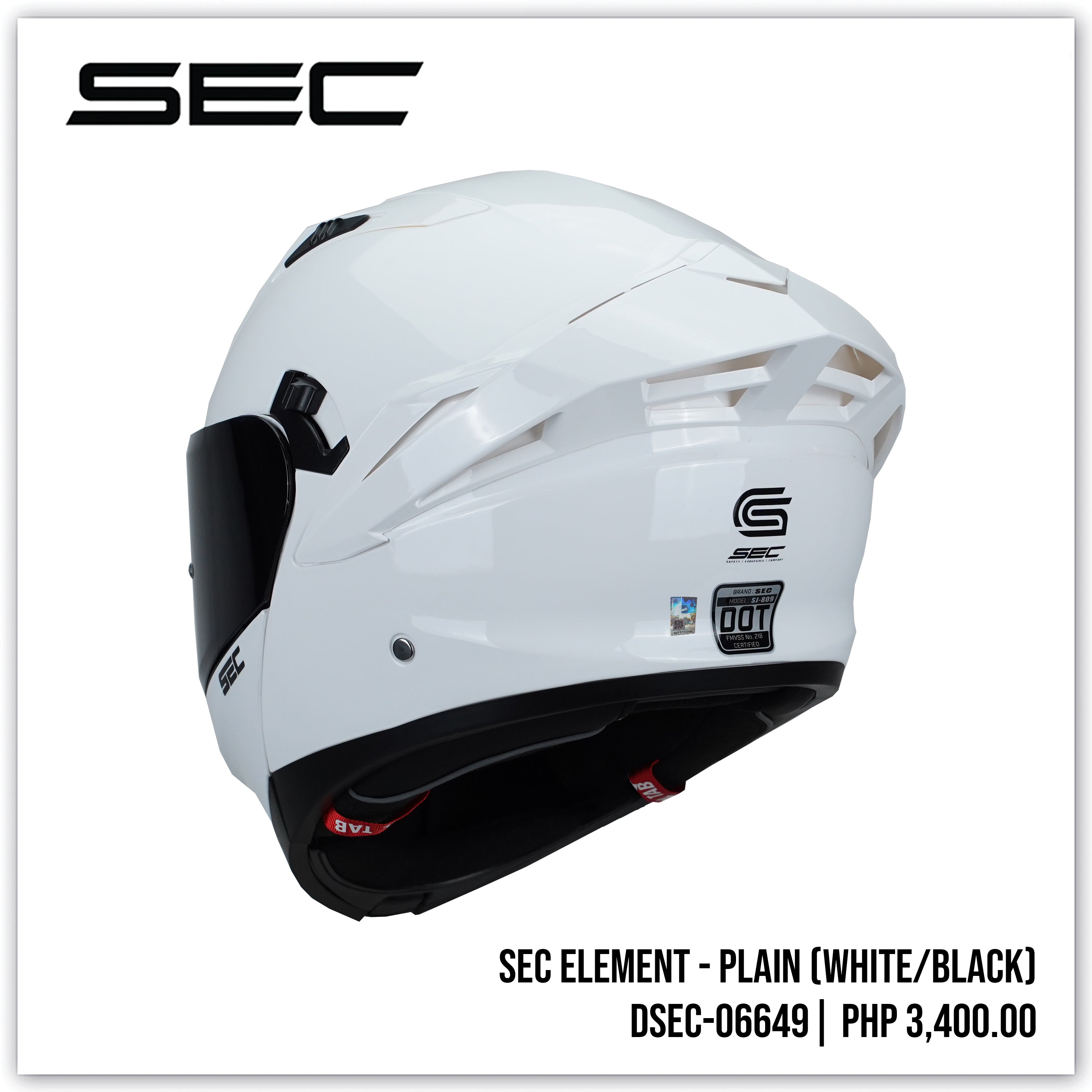 SEC ELEMENT - PLAIN (WHITE/BLACK)