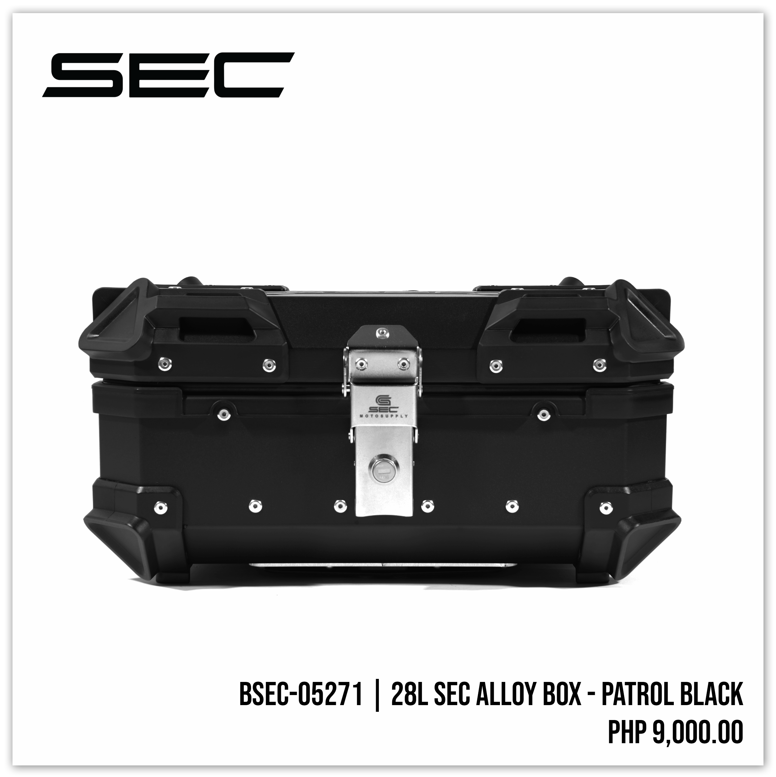28L SEC Alloy Box - Patrol Black