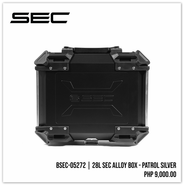 Sec Utility Box 28L SEC Alloy Box - Patrol Silver – SEC Motosupply
