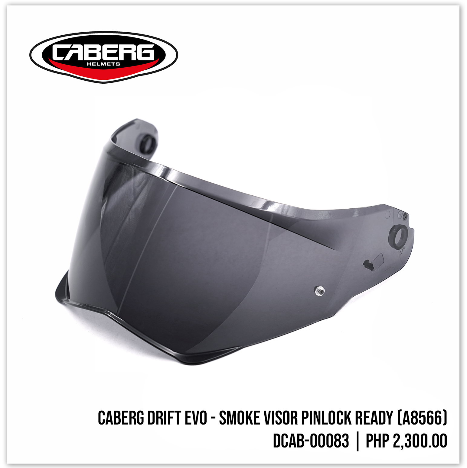 Caberg Drift Evo - Smoke Visor Pinlock Ready (A8566)