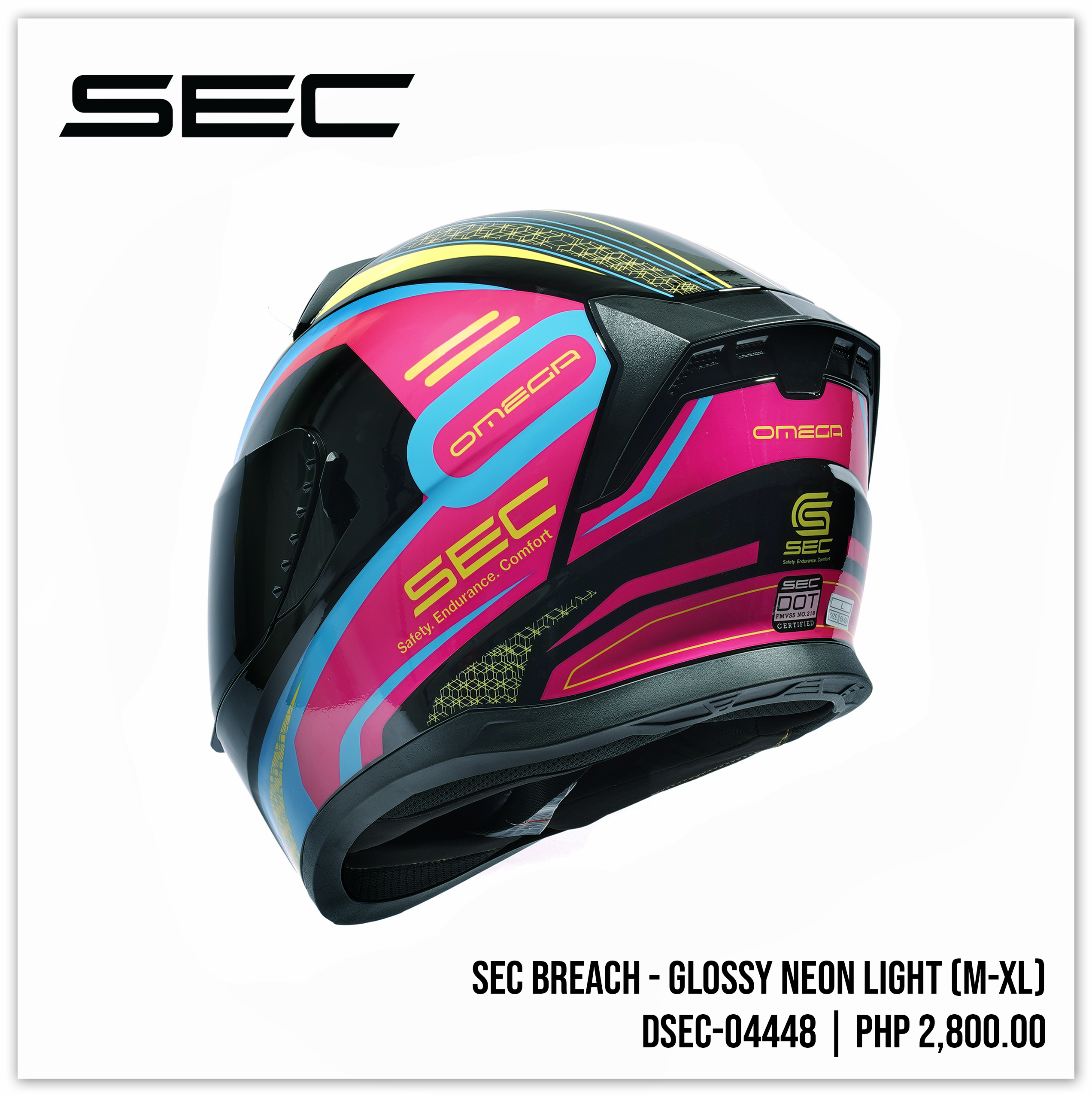 SEC Breach - Glossy Neon Light