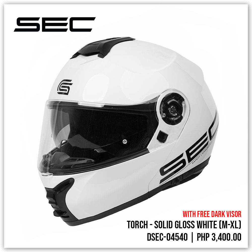 Sec modular online dual visor helmet