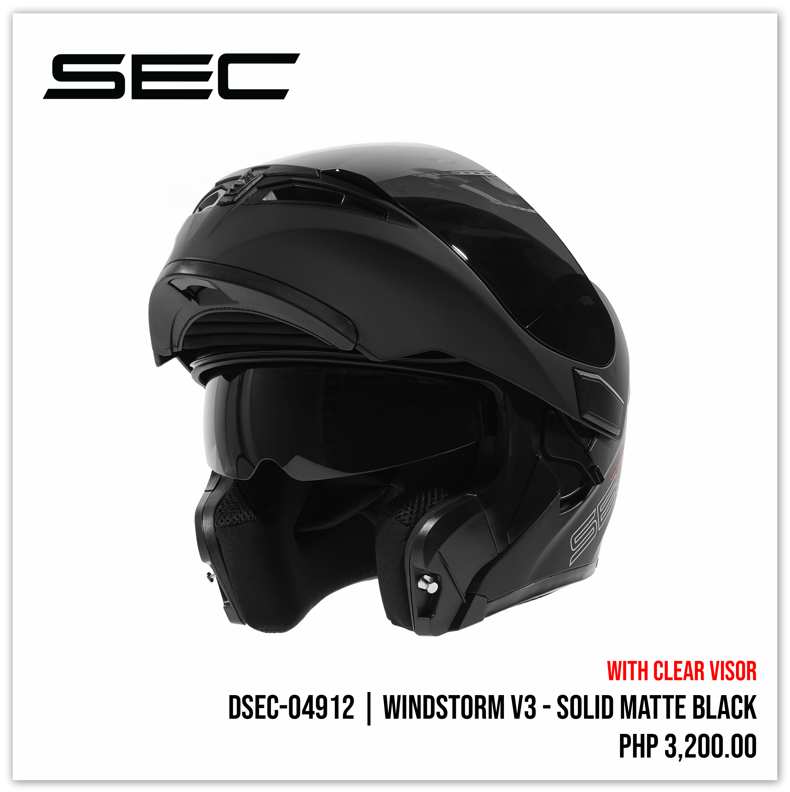 Windstorm V3 - Solid Matte Black