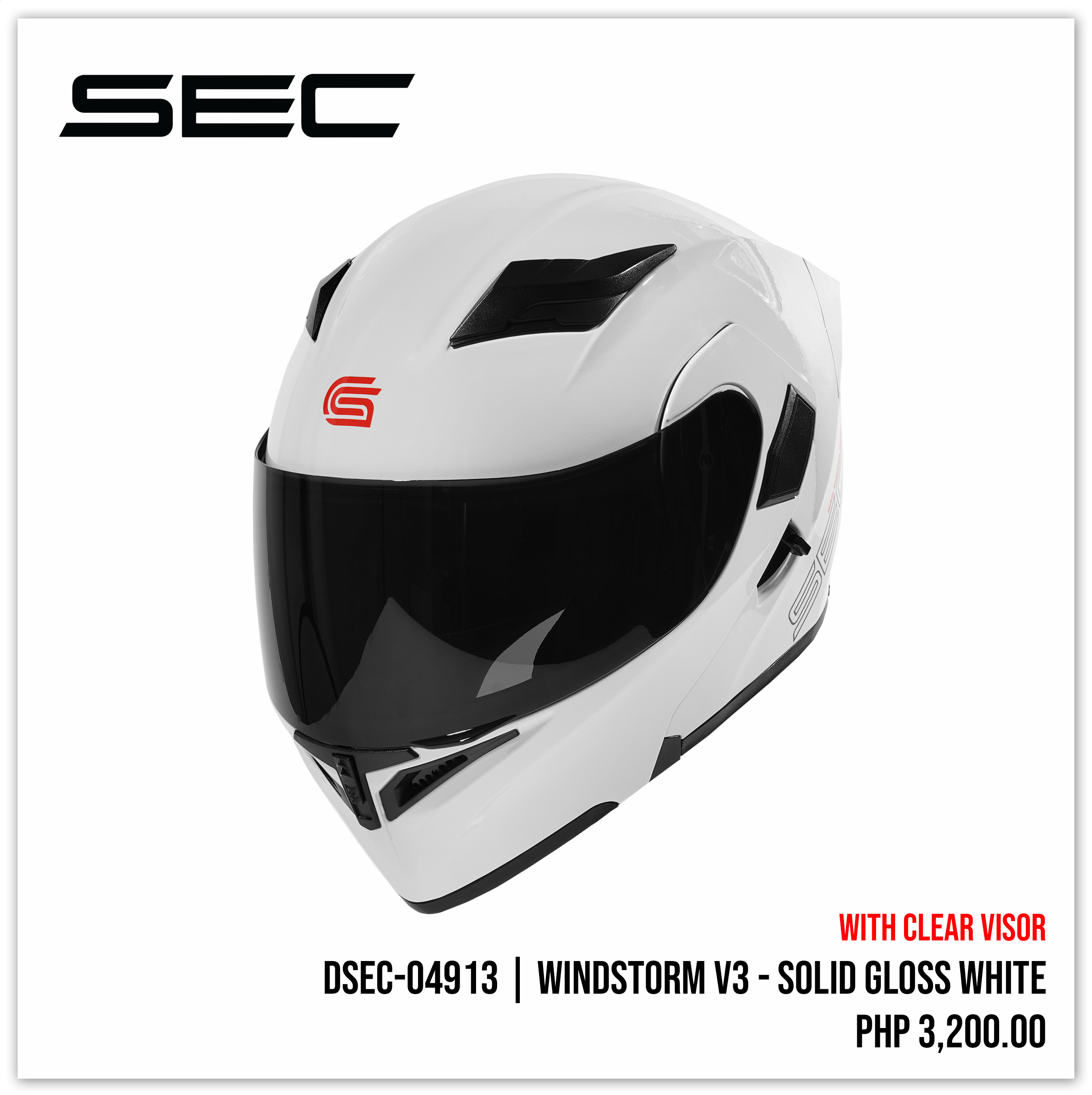 Windstorm V3 - Solid Gloss White