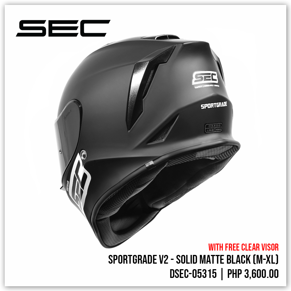 Sportgrade V2 - Solid Matte Black