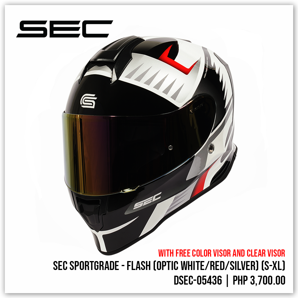 SEC Sportgrade - Flash (Optic White/ Red/ Silver)