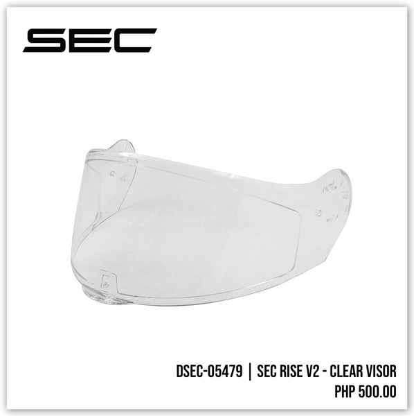 SEC RISE V2 - CLEAR VISOR – SEC Motosupply