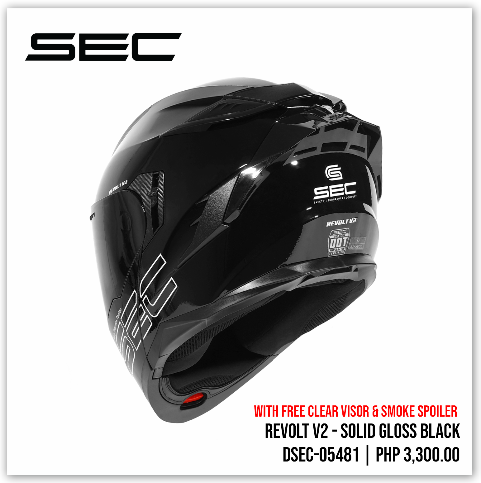 Sec helmet modular deals price
