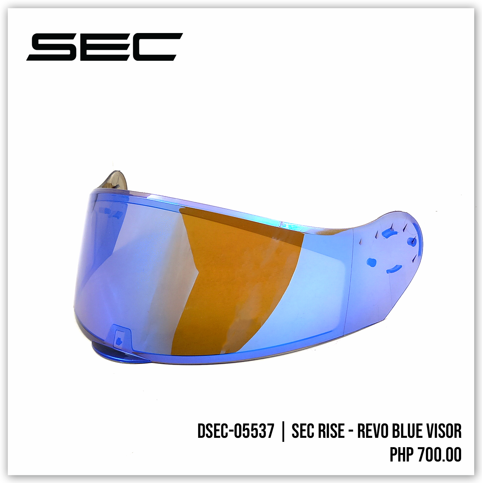 SEC RISE - REVO BLUE VISOR