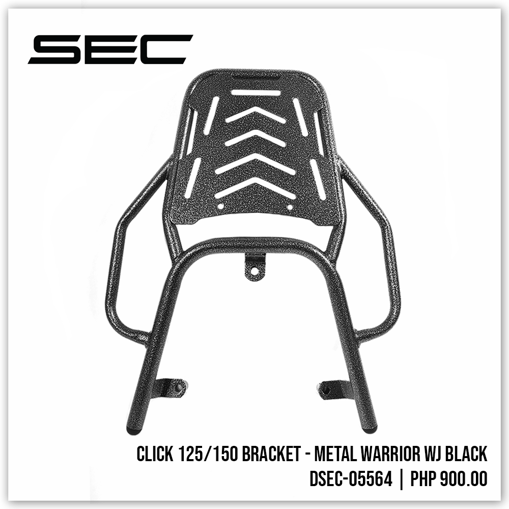 Click 125/150 Bracket - Metal Warrior WJ Black
