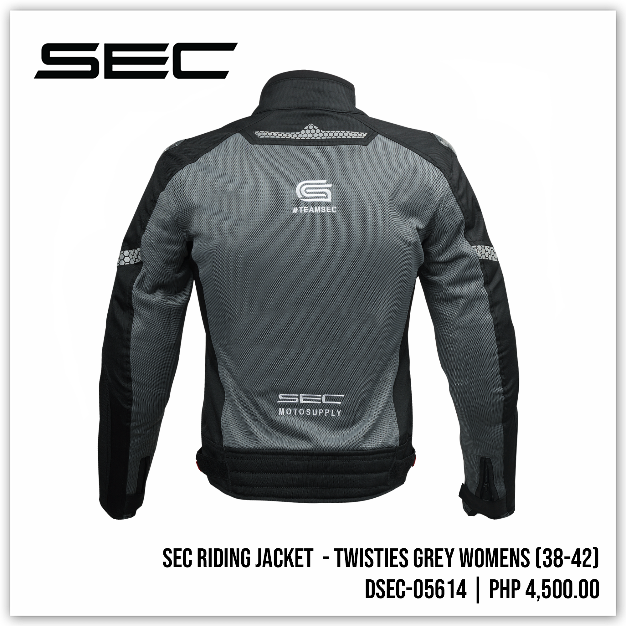 SEC Riding Jacket - Twisties Grey Womens