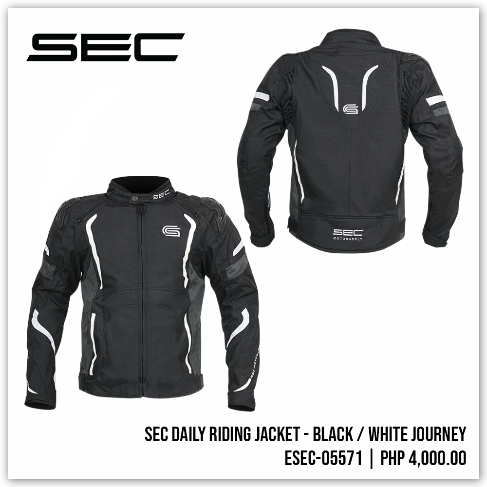 SEC Daily Riding Jacket - Black/White Journey