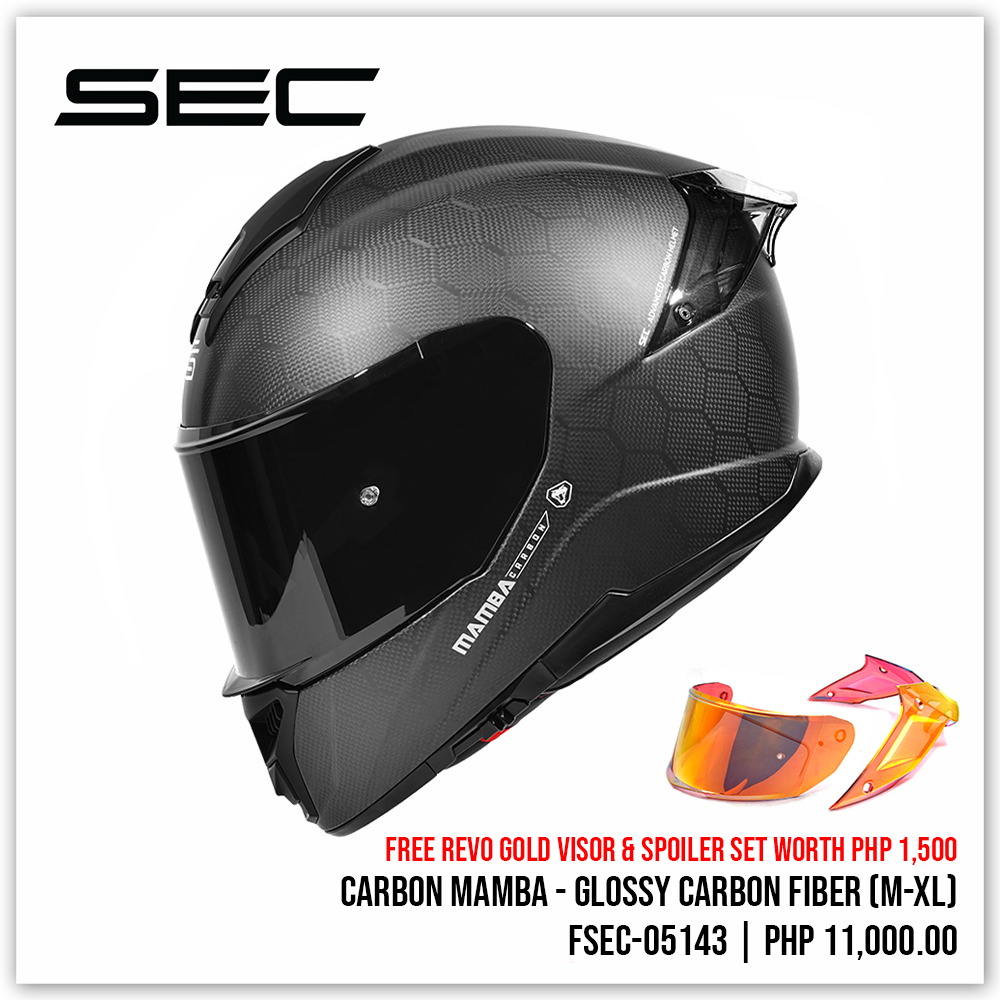 black mamba motorcycle helmet Carbon Mamba